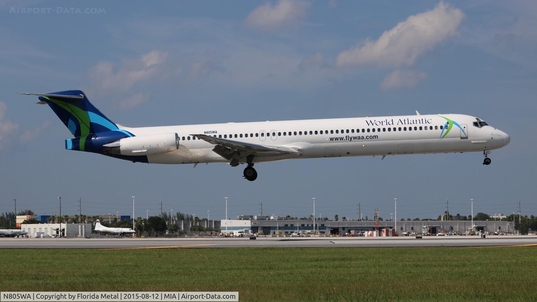 N805WA, 1996 McDonnell Douglas MD-83 (DC-9-83) C/N 53470, World Atlantic