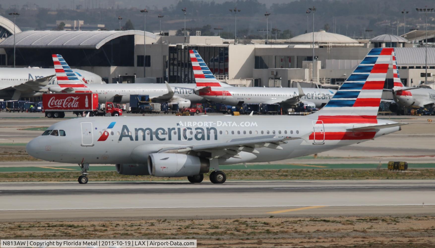 N813AW, 2000 Airbus A319-132 C/N 1223, American