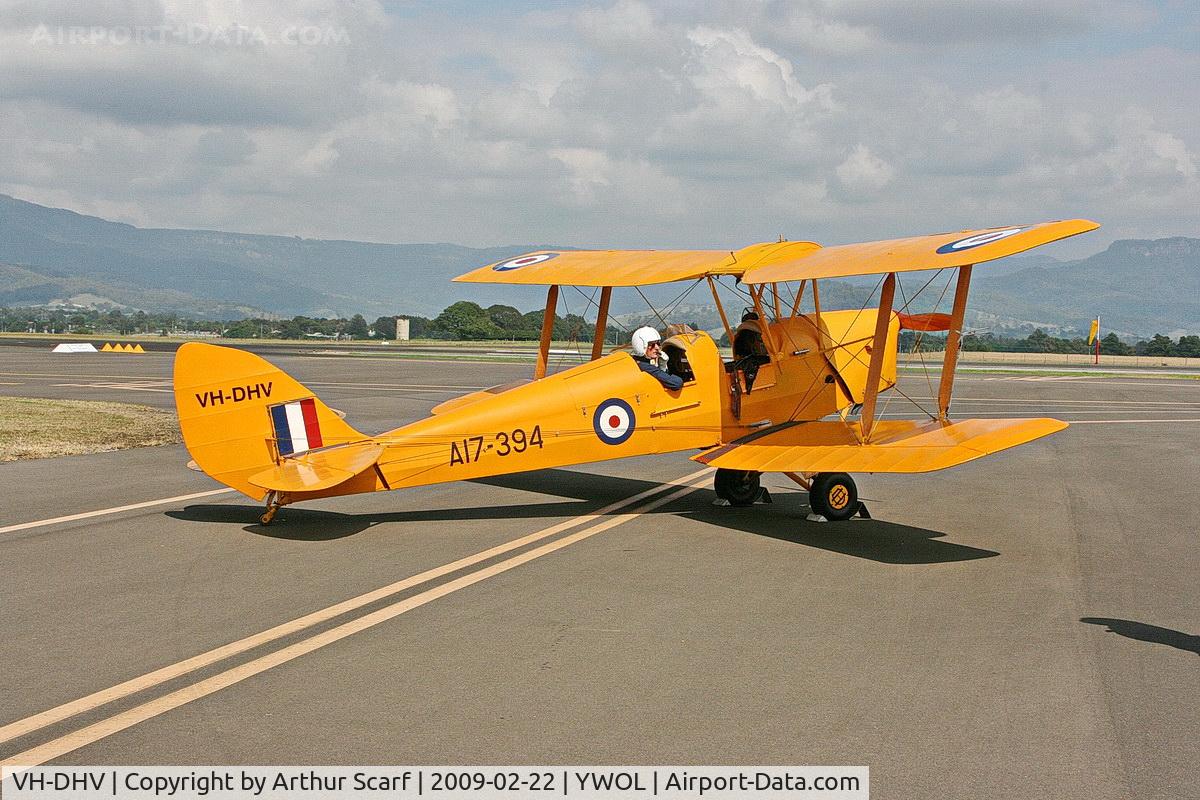 VH-DHV, 1940 De Havilland Australia DH-82A Tiger Moth C/N DHA436, VH-DHV HARS Albion Park NSW 2009