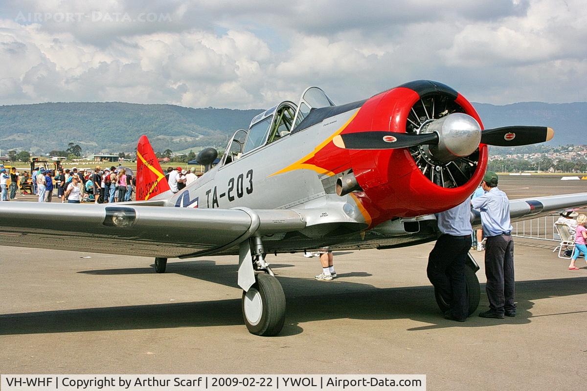 VH-WHF, 1944 North American AT-6G Texan C/N 168-307 (49-3203), VH-WHF HARS Albion Park NSW 2009