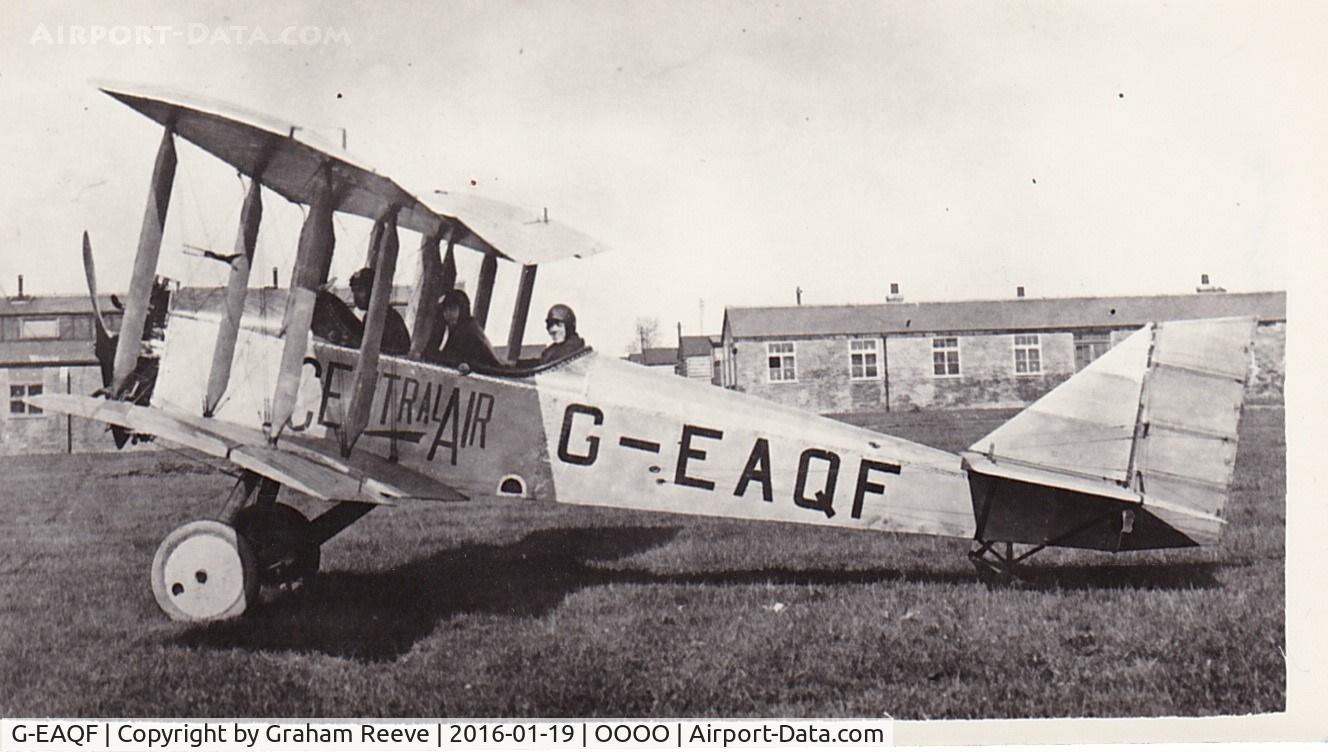 G-EAQF, 1919 Central Aircraft Company Centaur IVA C/N 208, Recently discovered photograph.