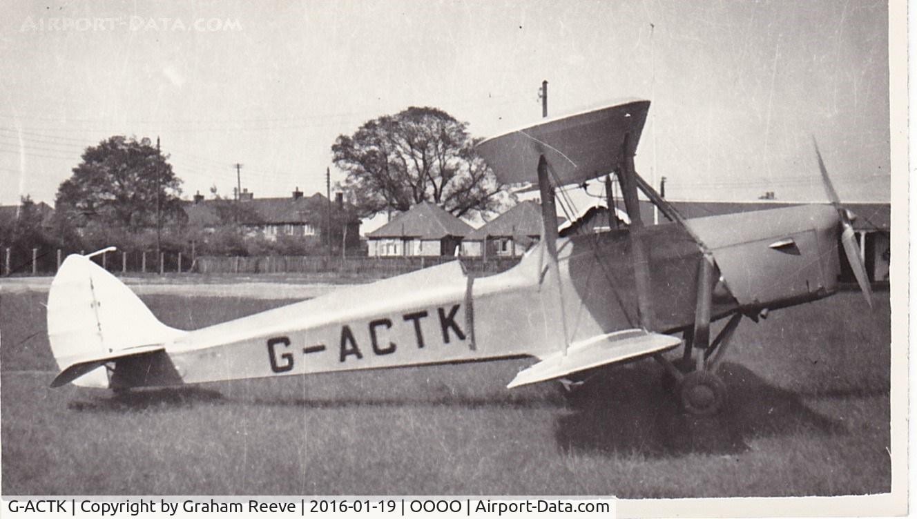 G-ACTK, 1935 De Havilland Technical School T.K.1 C/N 1, Recently discovered photograph.