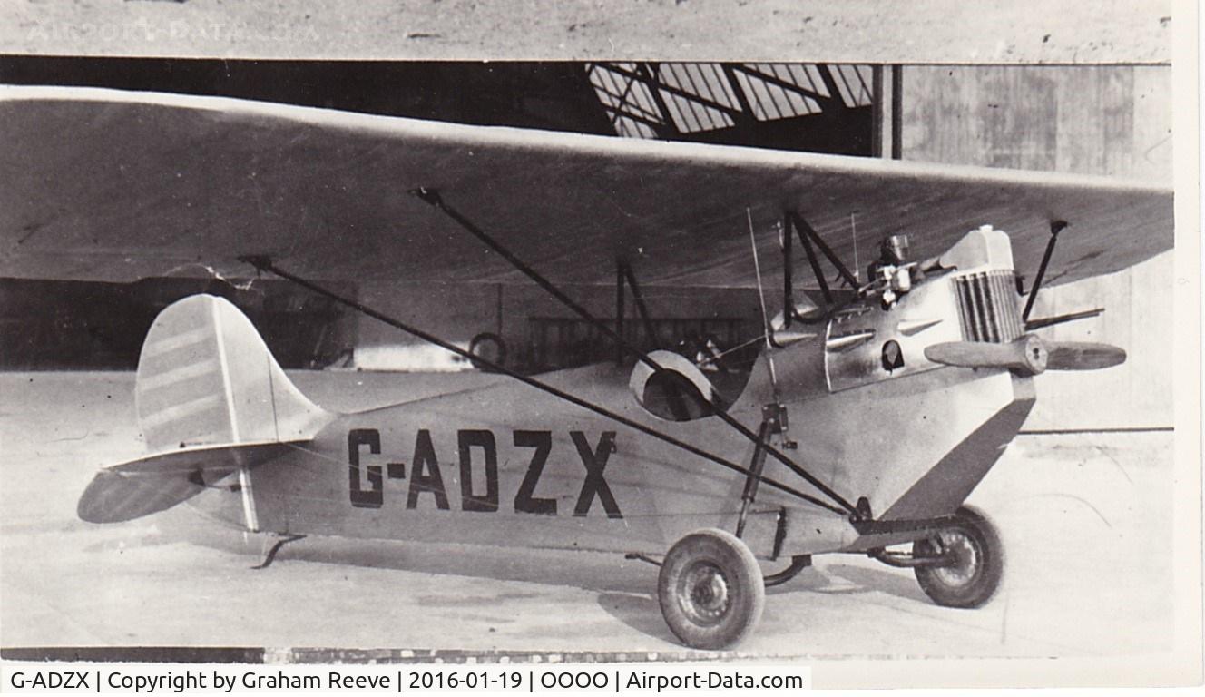 G-ADZX, 1936 Mignet HM.14 Pou-du-Ciel C/N ECP57, Recently discovered photograph.