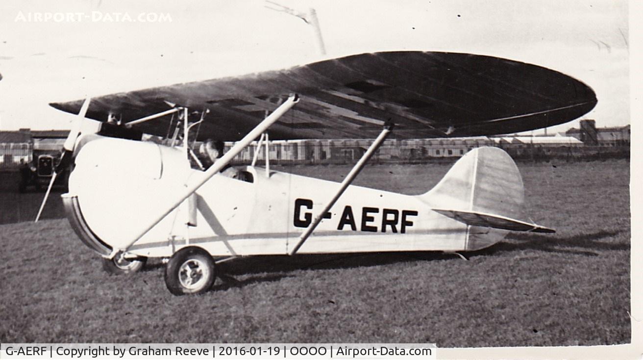 G-AERF, 1936 Broughton Fw BROUGHTON-BLAYNEY BRAWNEY C/N BB/51, Recently discovered photograph.
