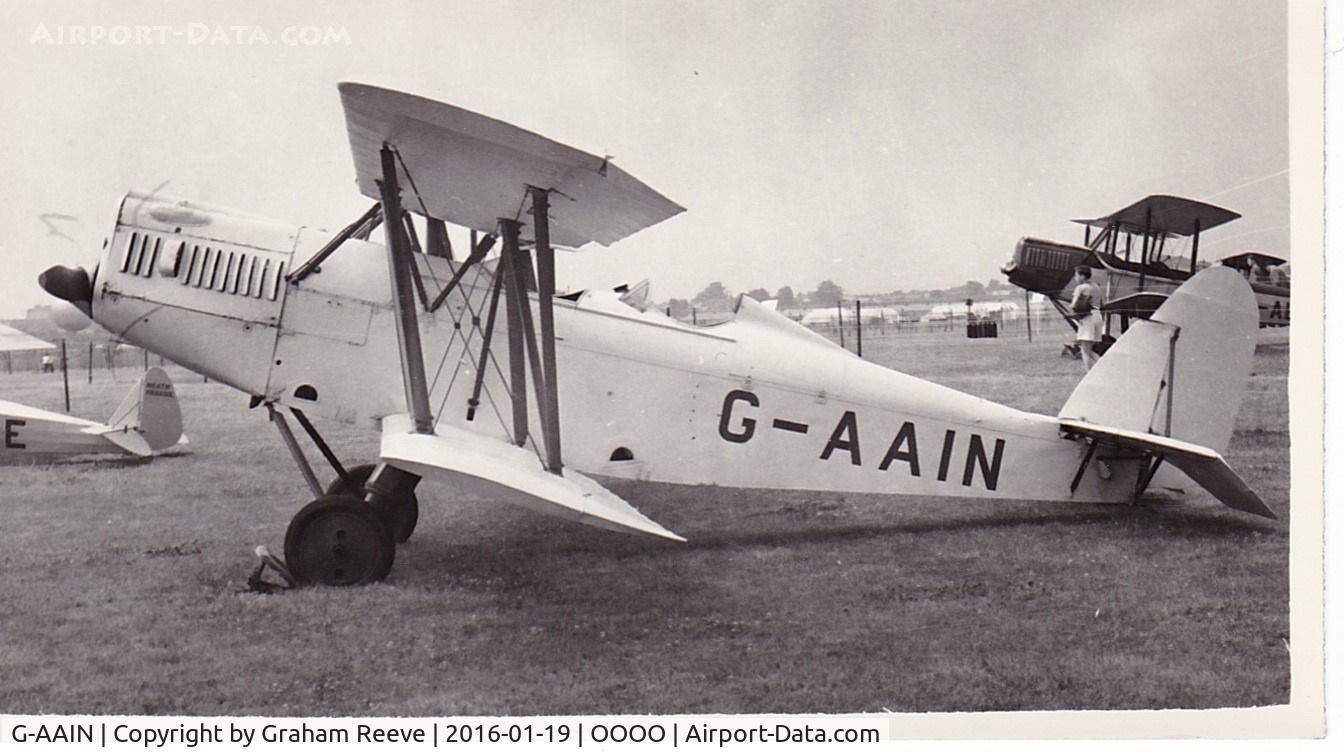 G-AAIN, 1934 Parnall Elf II C/N J.6, Recently discovered photograph.