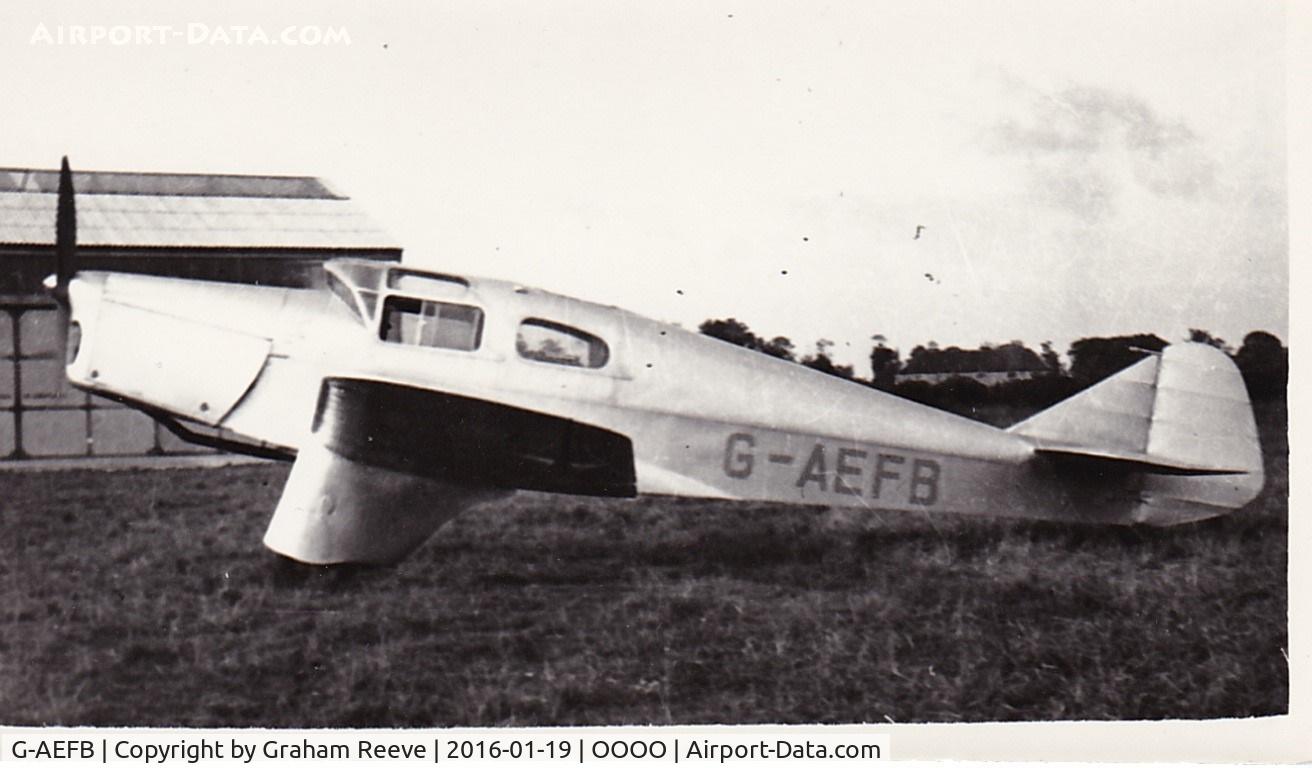 G-AEFB, 1937 Miles M3A Falcon Major C/N 229, Recently discovered photograph.