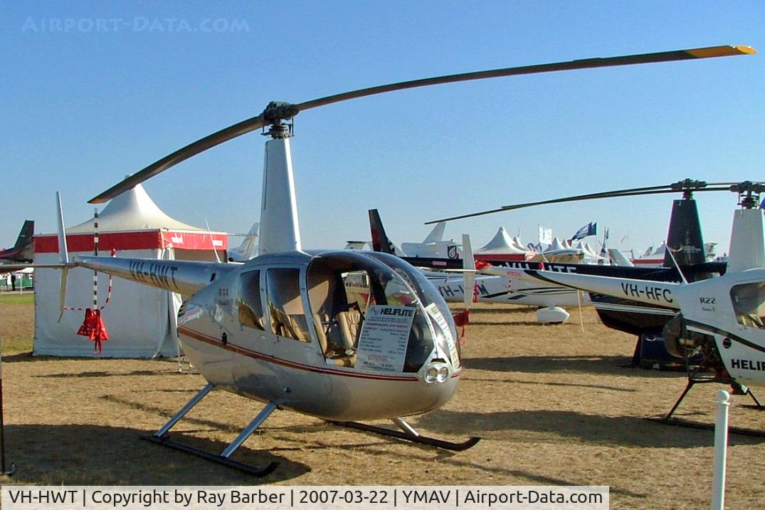 VH-HWT, 2007 Robinson R44 Raven C/N 1670, Robinson R-44 Raven I [1670] (Heliflite) Avalon~VH 22/03/2007