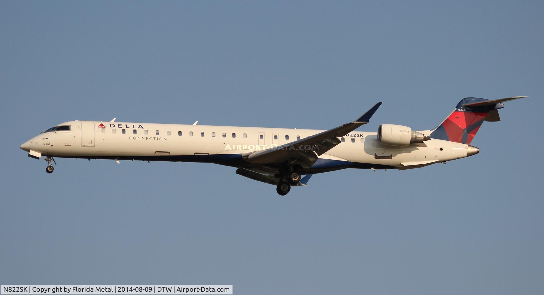 N822SK, 2008 Bombardier CRJ-900ER (CL-600-2D24) C/N 15203, Delta Connection