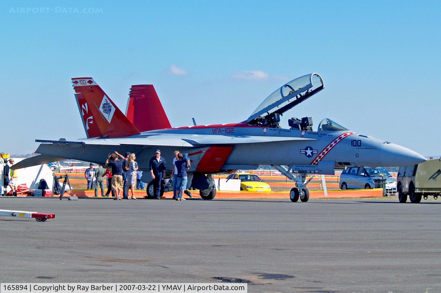 165894, Boeing F/A-18F Super Hornet C/N F054, McDonnell Douglas F/A-18F Super Hornet [F-054] (United States Navy) Avalon~VH 22/03/2007