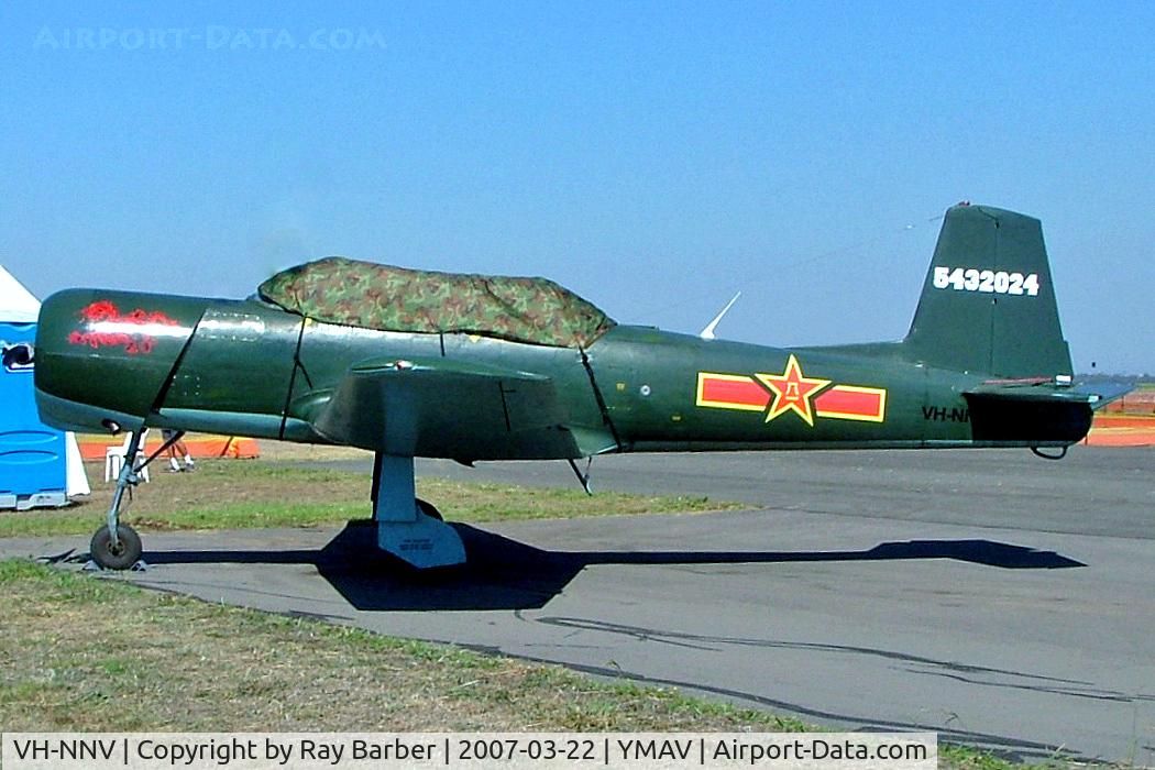 VH-NNV, 1992 Nanchang CJ-6A C/N 5432024, Nanchang CJ-6A [5432024] Avalon~VH 22/03/2007