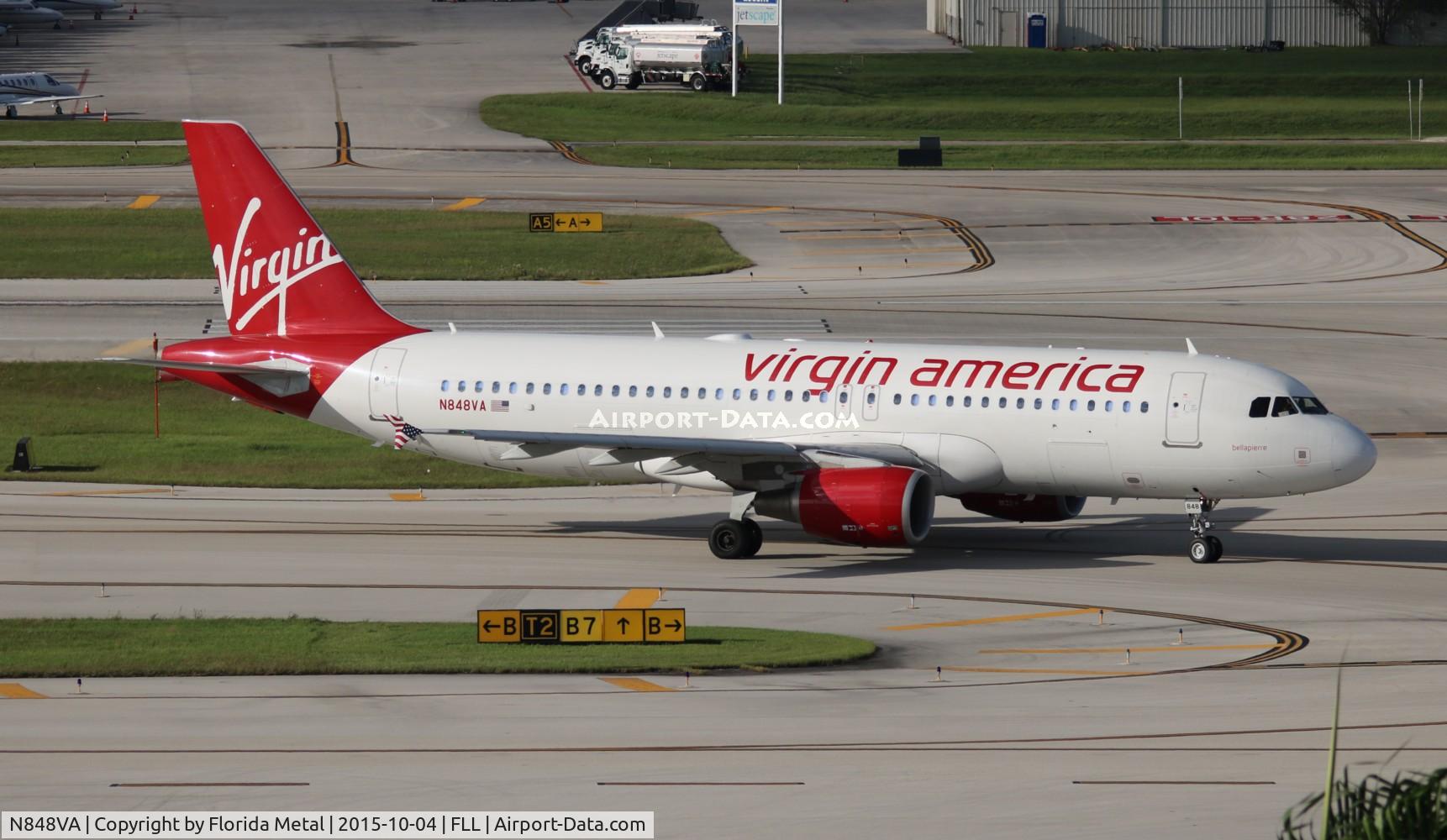 N848VA, 2011 Airbus A320-214 C/N 4959, Virgin America