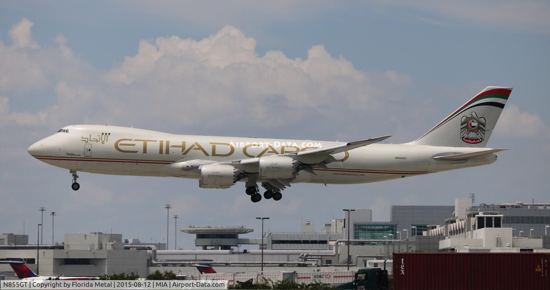 N855GT, 2013 Boeing 747-87UF C/N 37567, Etihad Cargo