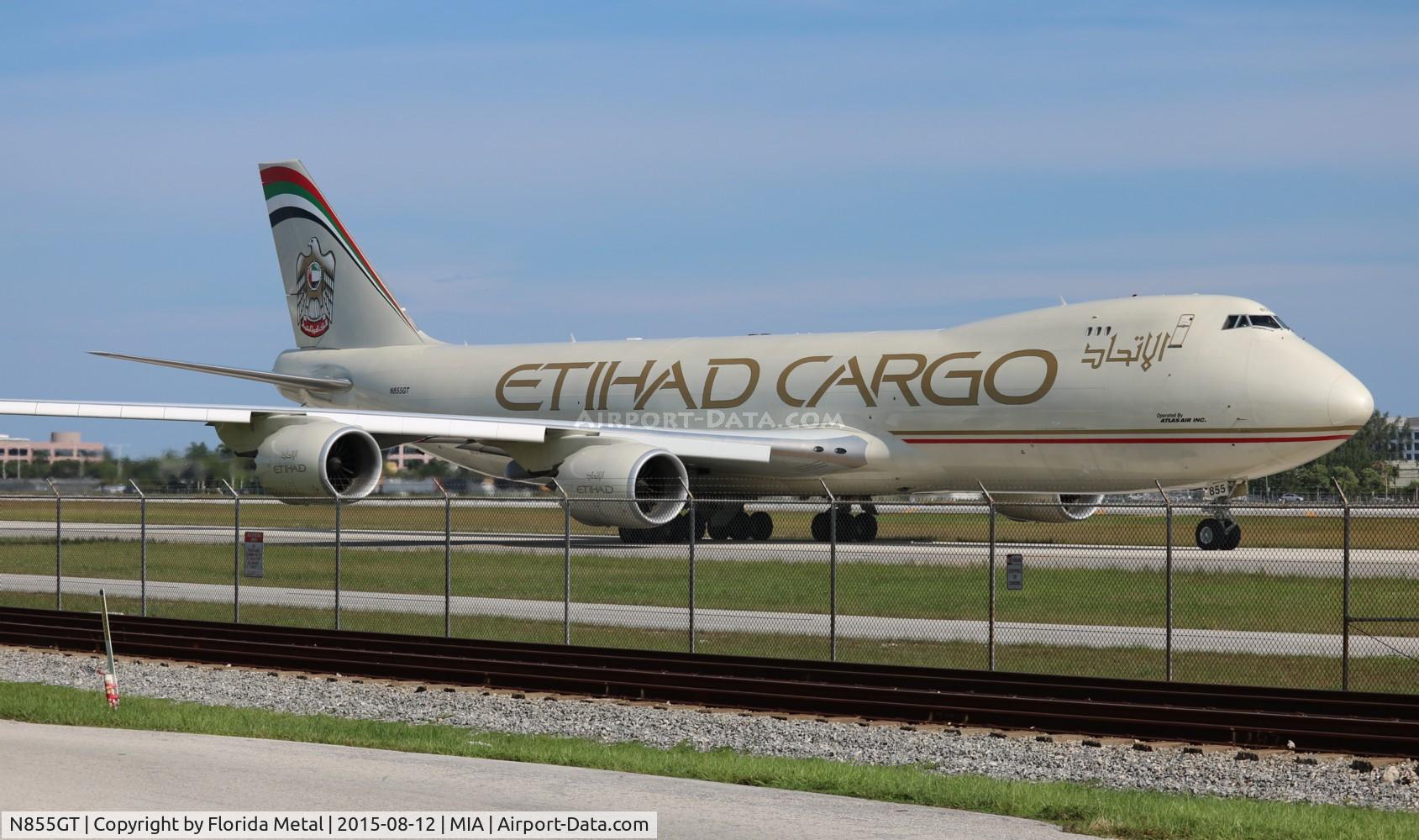 N855GT, 2013 Boeing 747-87UF C/N 37567, Etihad Cargo