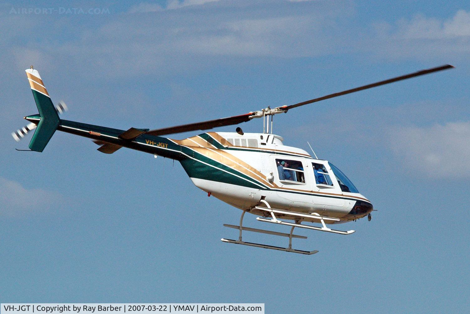 VH-JGT, 1975 Bell 206B JetRanger II C/N 1822, Bell 206B Jet Ranger II [1822] Avalon~VH 22/03/2007