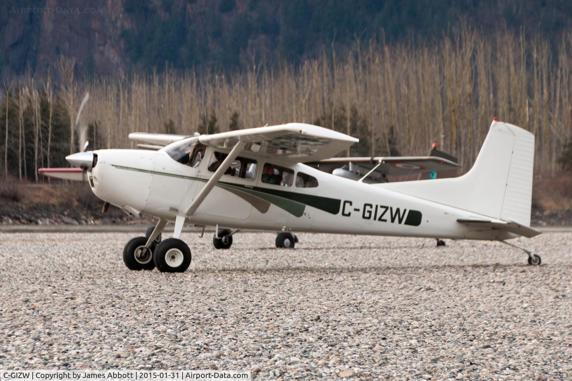C-GIZW, 1979 Cessna 180K Skywagon C/N 18053075, Cessna 180K Skywagon on the gravel near Hope BC