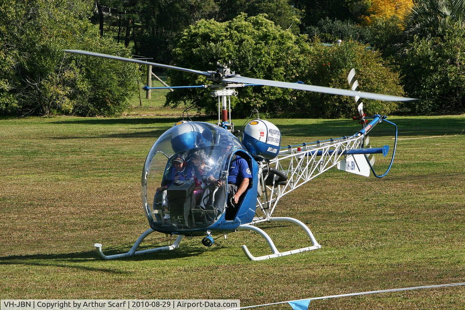 VH-JBN, 1968 Bell 47G-5 C/N 7937, VH-JBN Joy rides at The Kings School NSW 2010