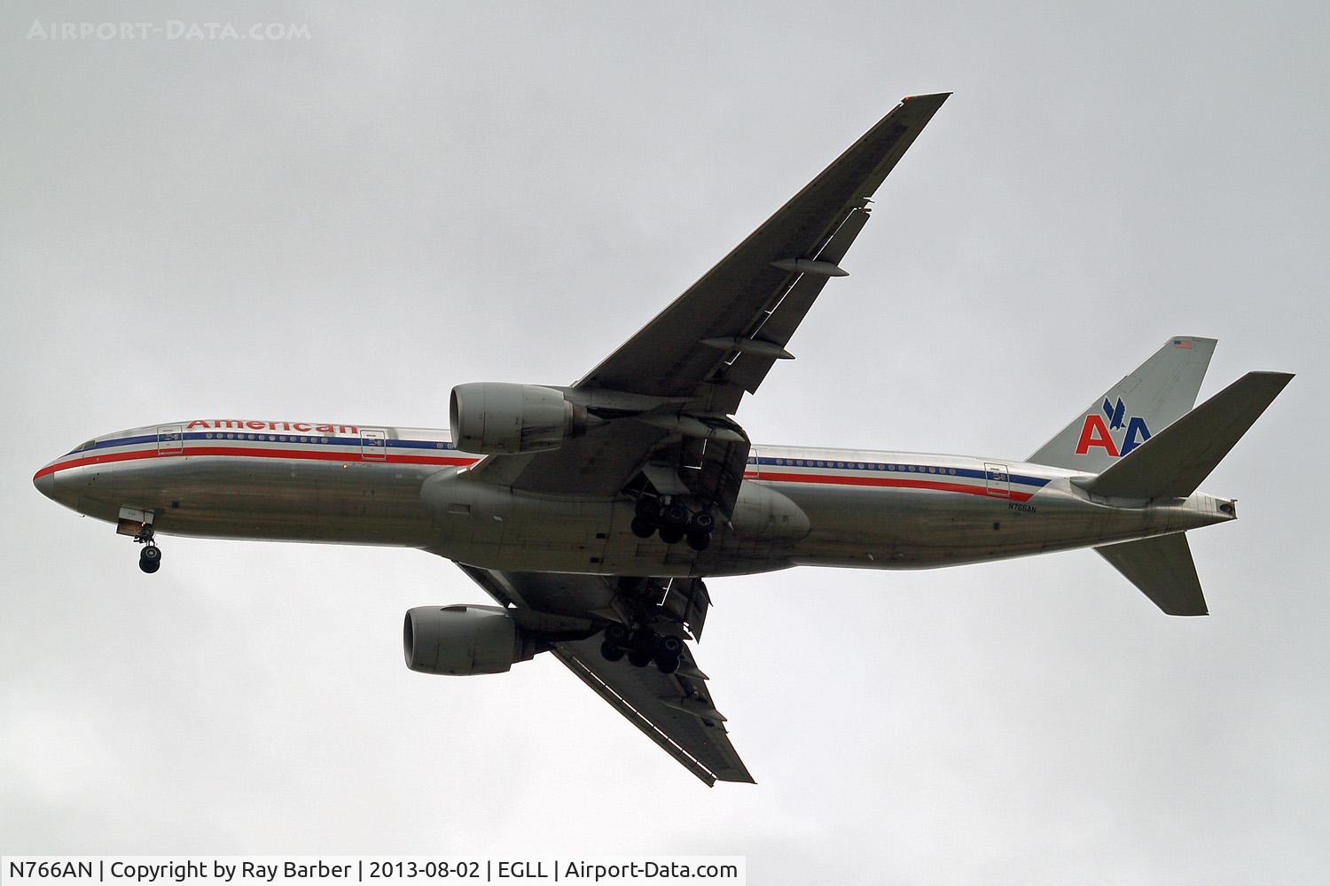 N766AN, 2003 Boeing 777-223/ER C/N 32880, Boeing 777-223ER [32880] (American Airlines) Home~G 02/08/2013. On approach 27R.