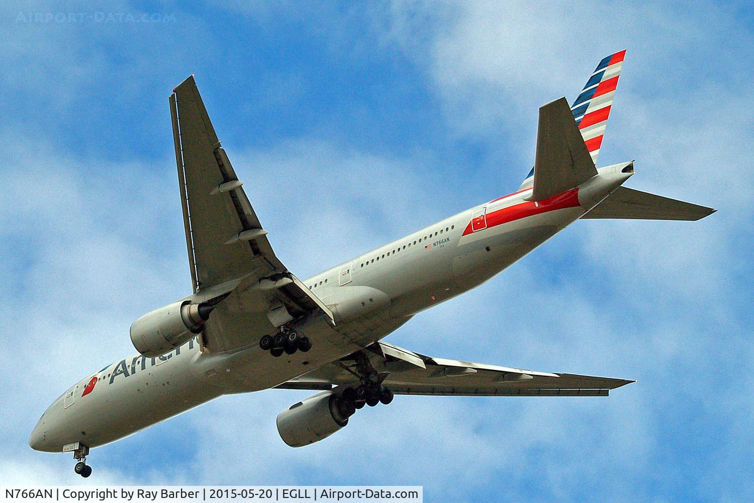N766AN, 2003 Boeing 777-223/ER C/N 32880, Boeing 777-223ER [32880] (American Airlines) Home~G 20/05/2015. On approach 27R.