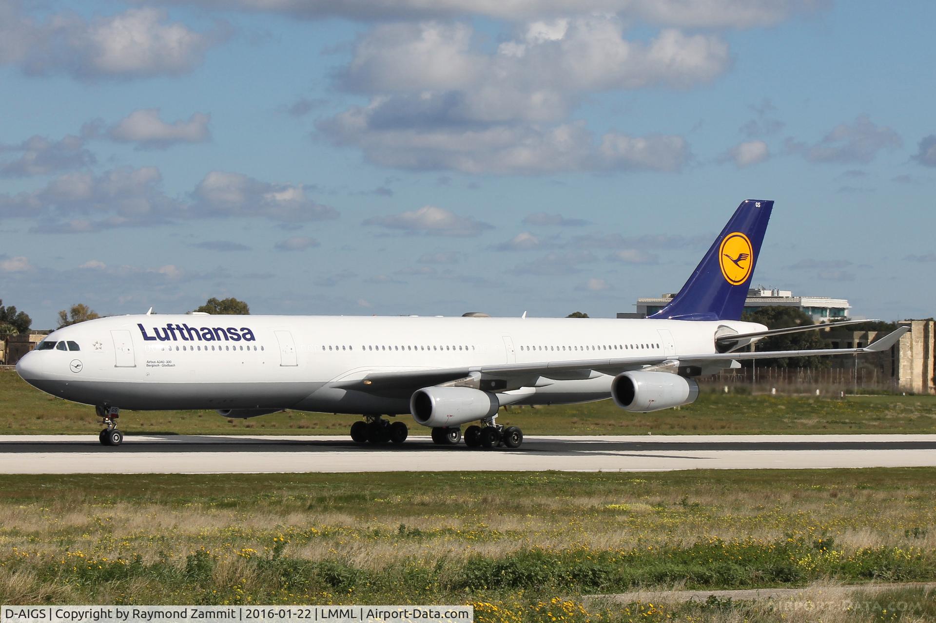 D-AIGS, 1999 Airbus A340-313 C/N 297, A340 D-AIGS Lufthansa