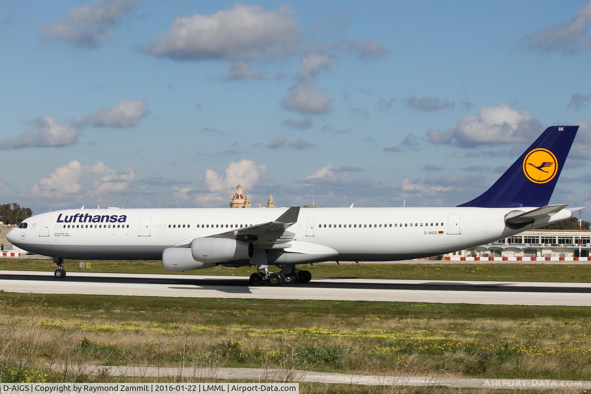 D-AIGS, 1999 Airbus A340-313 C/N 297, A340 D-AIGS Lufthansa