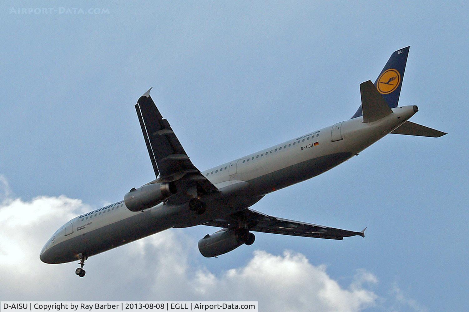 D-AISU, 2009 Airbus A321-231 C/N 4016, Airbus A321-231 [4016] (Lufthansa) Home~G 08/08/2013. On approach 27R.