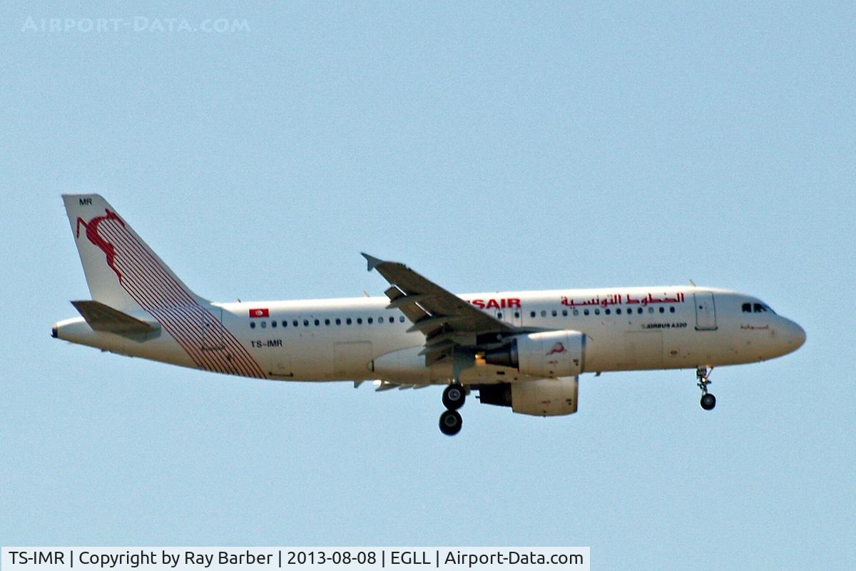 TS-IMR, 2010 Airbus A320-214 C/N 4344, Airbus A320-214 [4344] (Tunisair) 08/08/2013. On approach 27L.