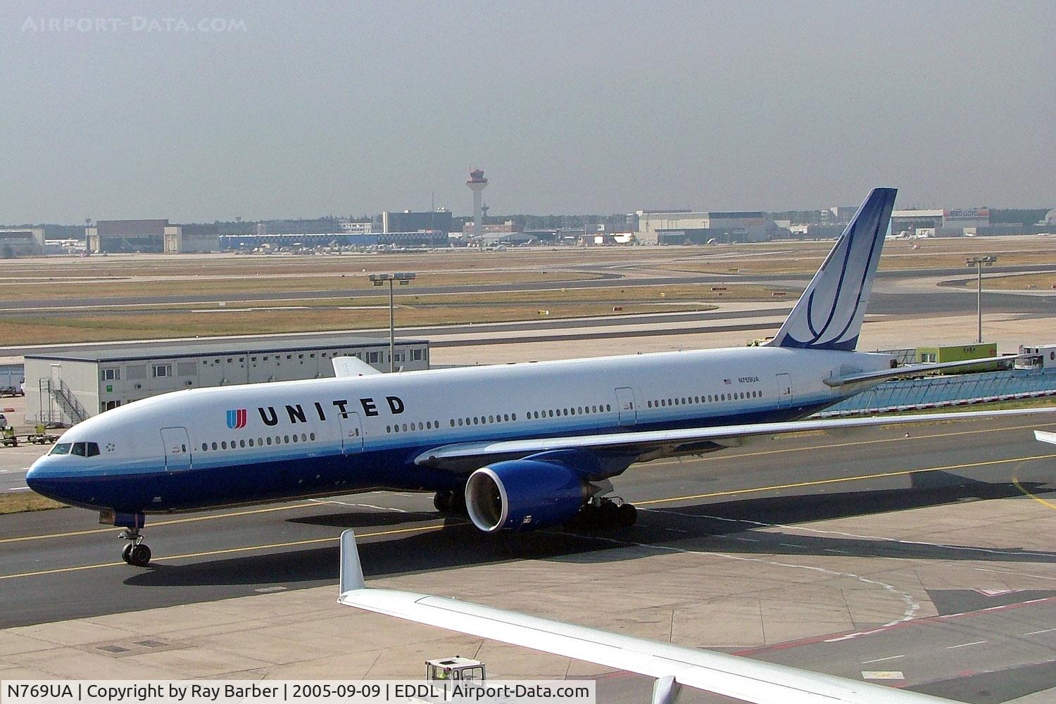 N769UA, 1995 Boeing 777-222 C/N 26921, Boeing 777-222 [26921] (United Airlines) Frankfurt~D 09/09/2005