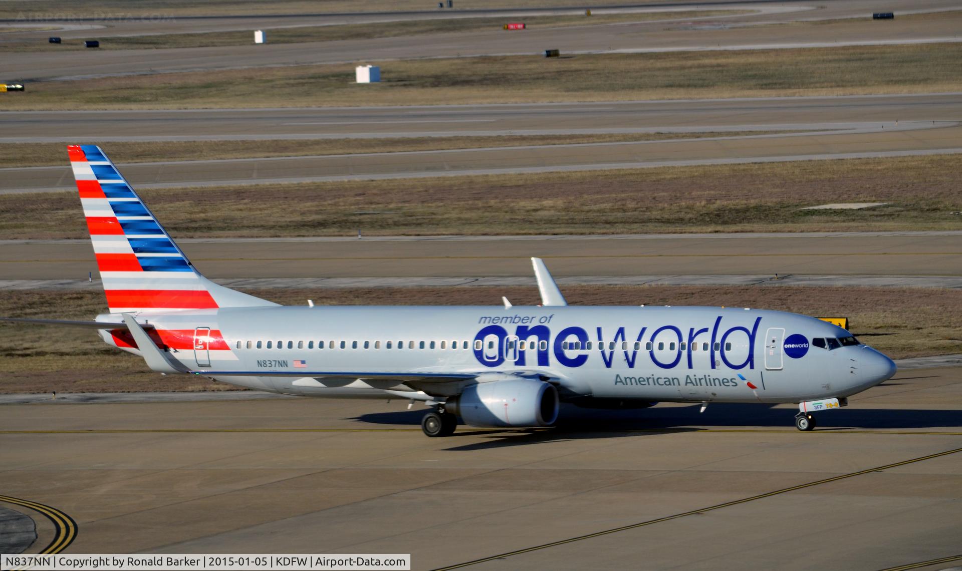 N837NN, 2010 Boeing 737-823 C/N 30908, Taxi DFW