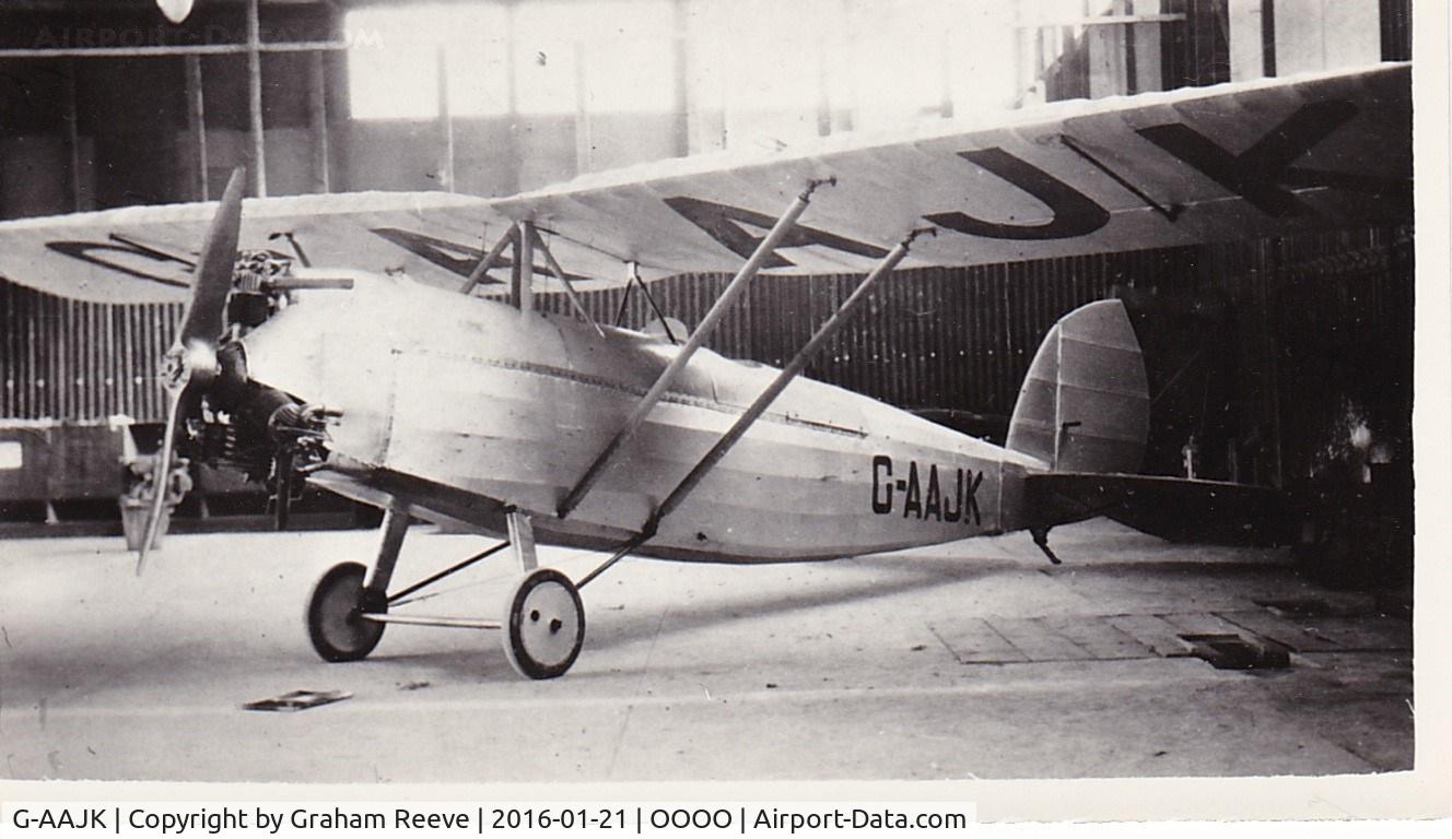G-AAJK, 1936 Clarke Cheetah C/N CC1, Recently found photograph.