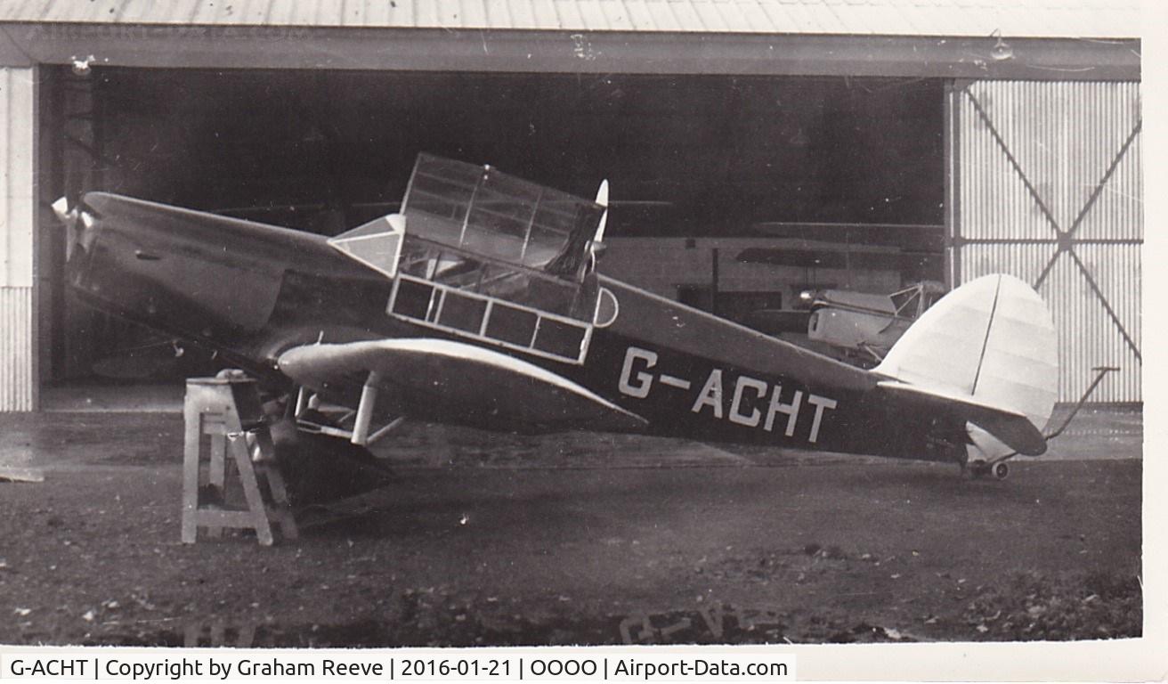 G-ACHT, 1936 Percival D.3 Gull Four C/N D31, Recently found photograph.