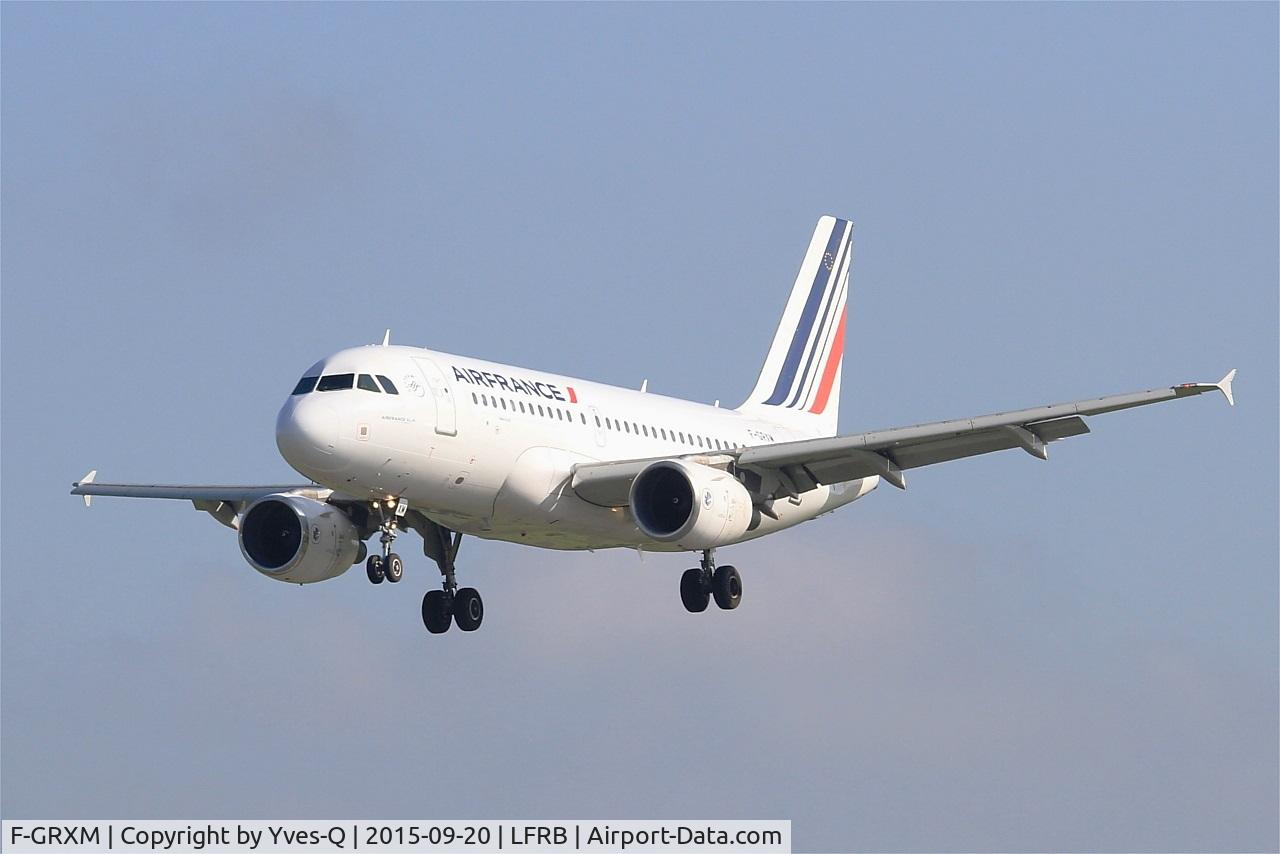 F-GRXM, 2006 Airbus A319-111 C/N 2961, Airbus A319-115LR, Short approach rwy 25L, Brest-Bretagne airport (LFRB-BES)