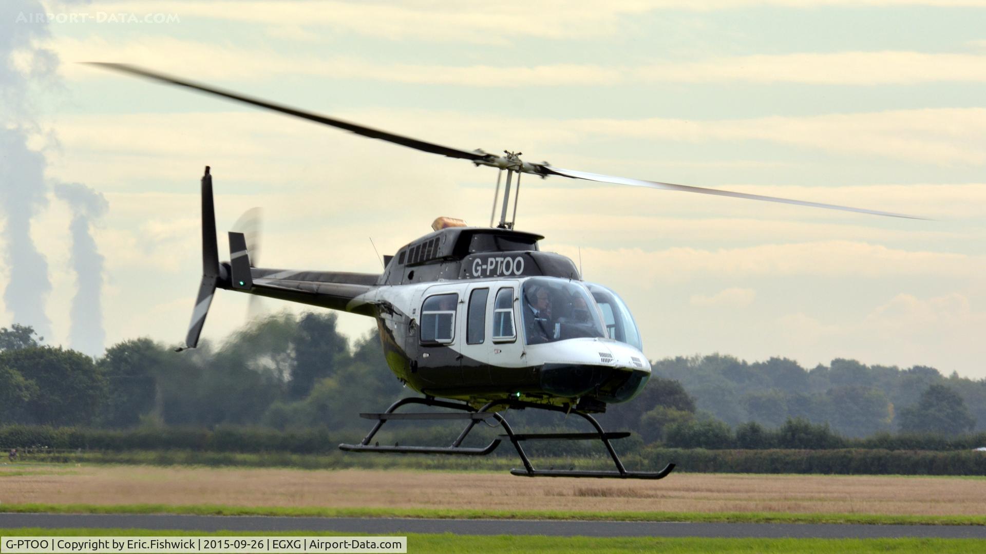 G-PTOO, 1995 Bell 206L-4 LongRanger IV LongRanger C/N 52132, 43. G-PTOO at The Yorkshire Air Show, Church Fenton, Sept. 2015.
