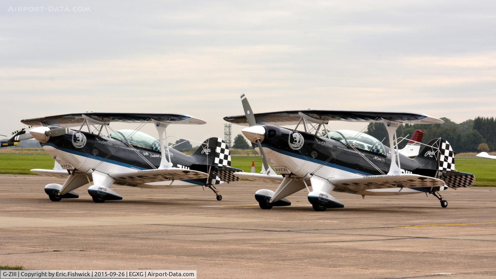 G-ZIII, 1988 Pitts S-2B Special C/N 5151, 5. G-ZIII at The Yorkshire Air Show, Church Fenton, Sept. 2015.
