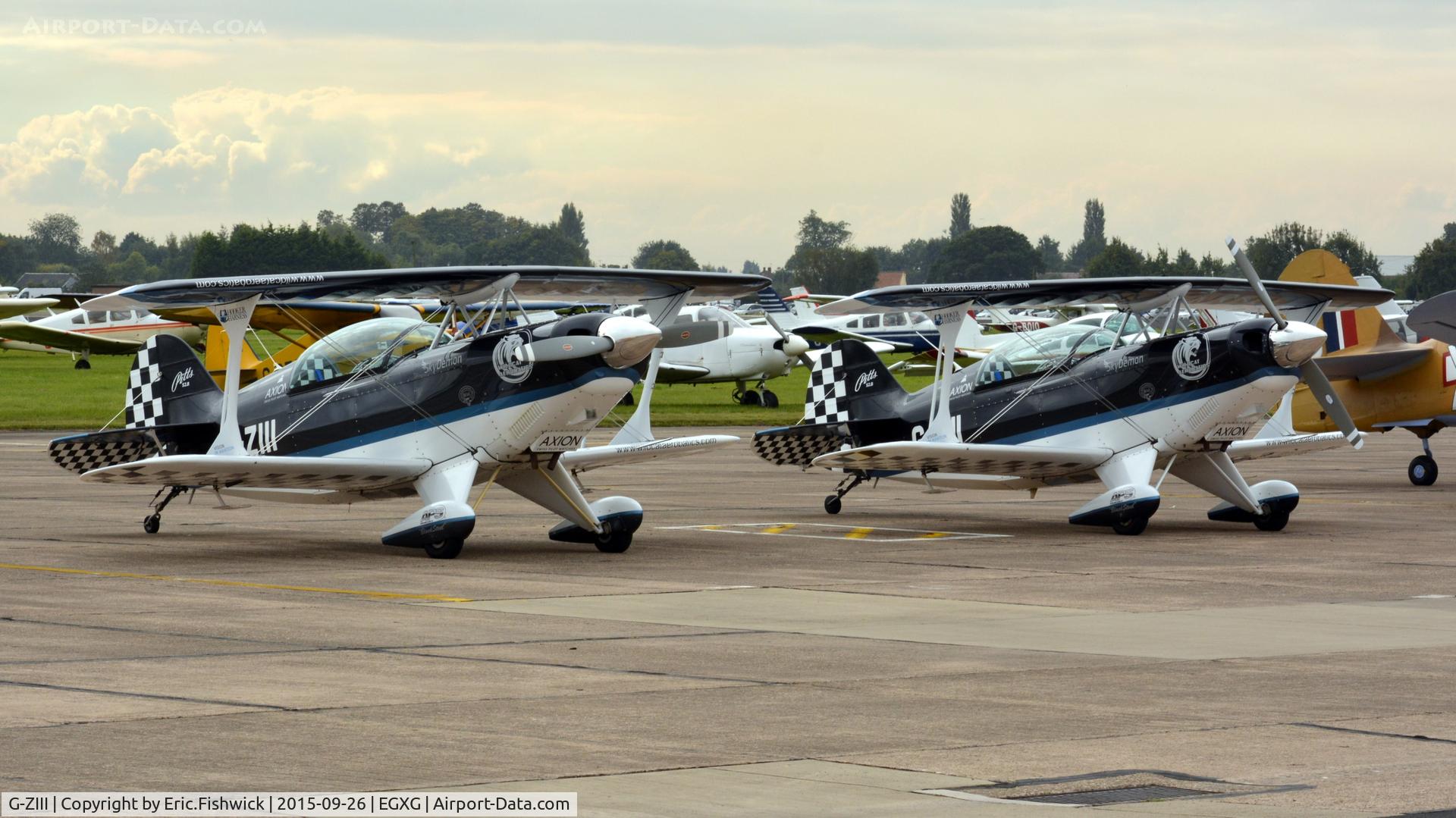 G-ZIII, 1988 Pitts S-2B Special C/N 5151, 5. G-ZIII  at The Yorkshire Air Show, Church Fenton, Sept. 2015.