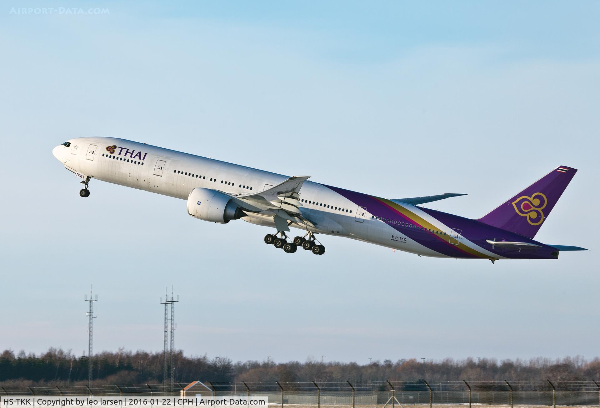HS-TKK, 2012 Boeing 777-3AL/ER C/N 41520, Copenhagen 22.1.16