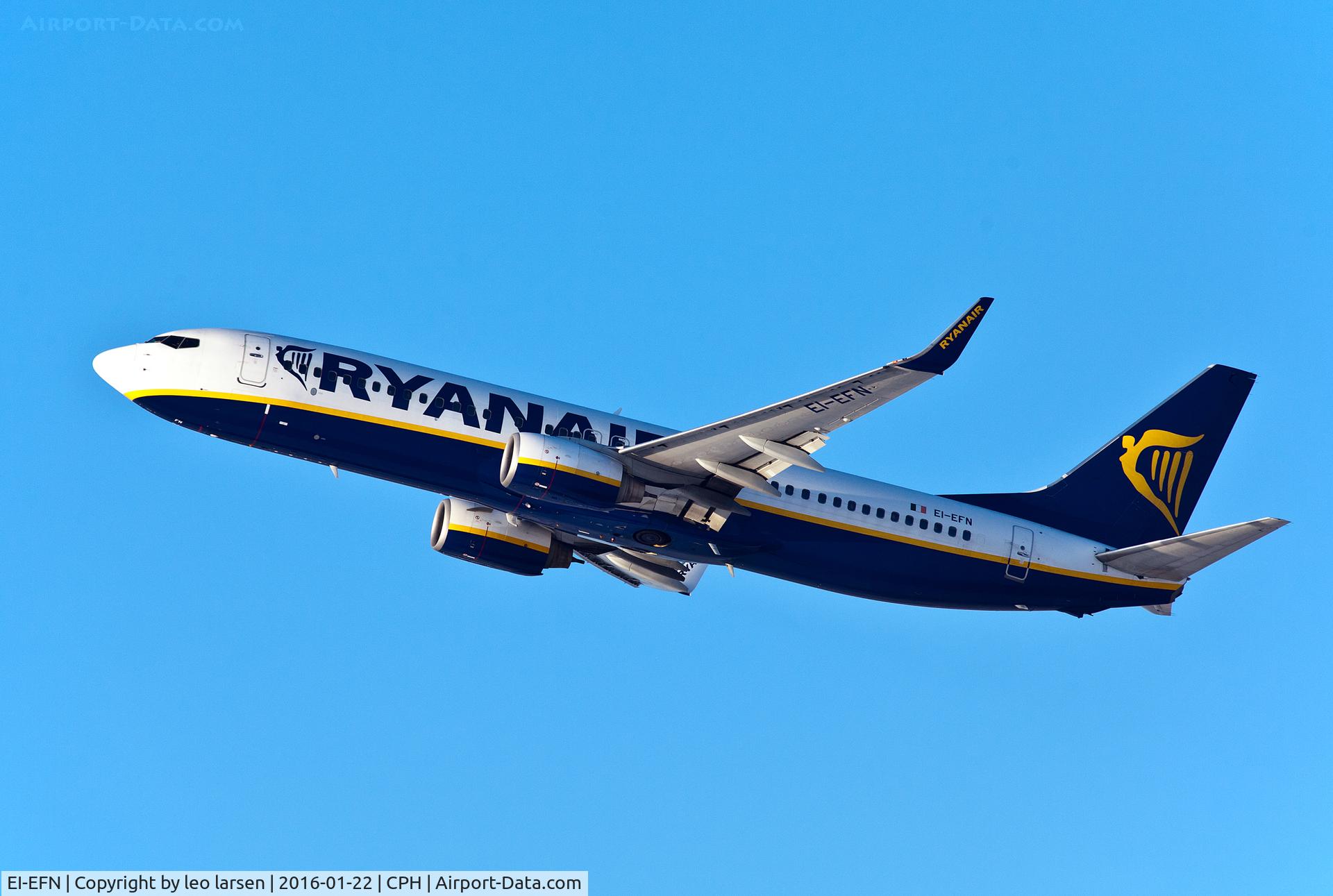 EI-EFN, 2009 Boeing 737-8AS C/N 37538, Copenhagen 22.1.16