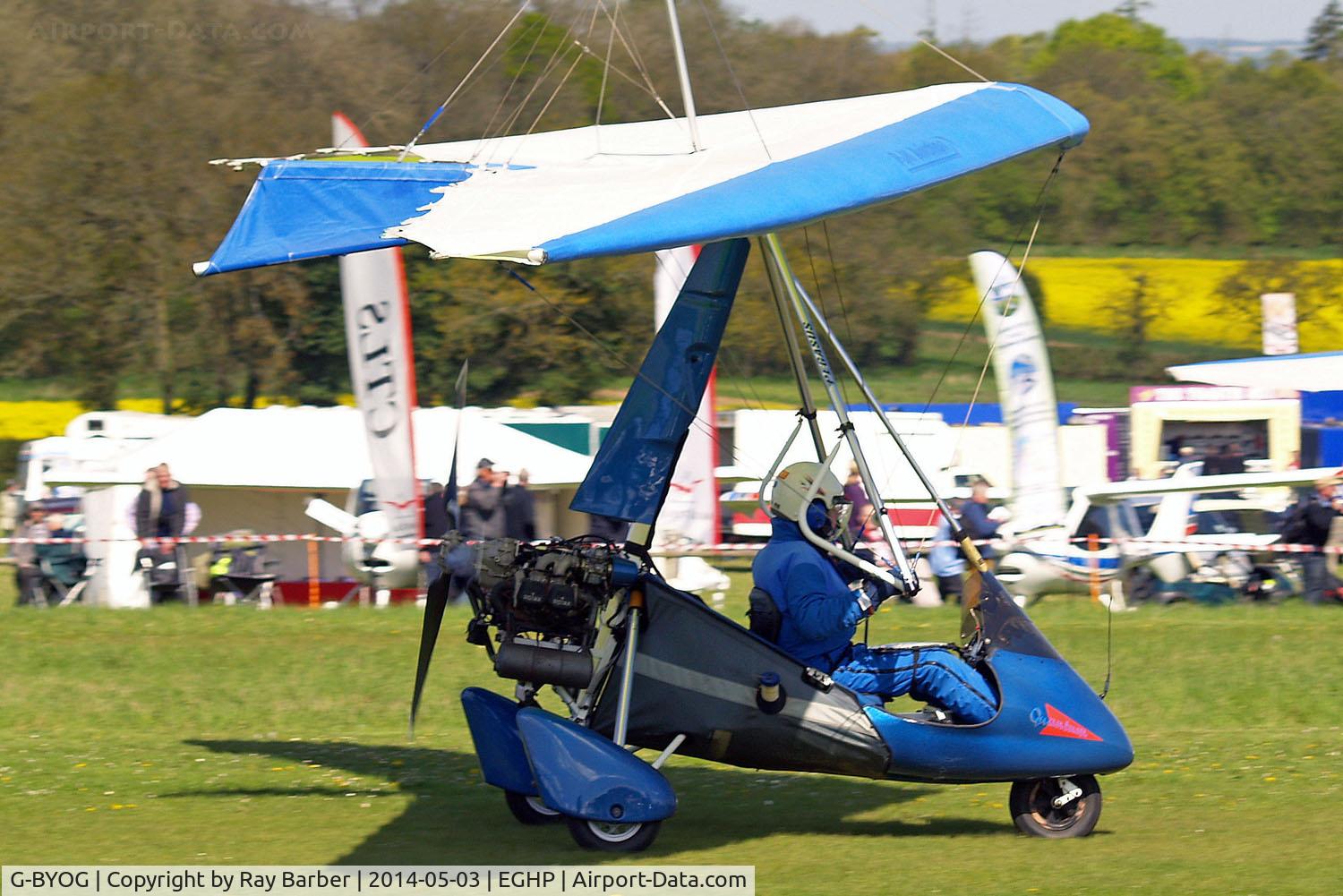 G-BYOG, 1999 Pegasus Quantum 15-912 C/N 7555, Solar Wings Pegasus Quantum 15-912 [7555] Popham~G 03/05/2014