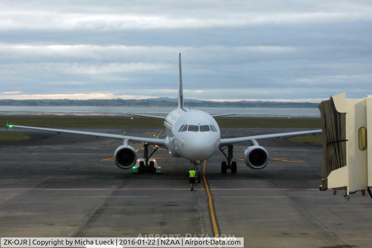ZK-OJR, 2011 Airbus A320-232 C/N 4884, Push-back at 6:24am