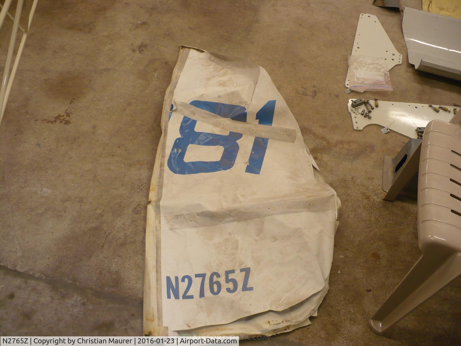 N2765Z, 1964 Schweizer SGS 1-26B C/N 281, SGS 1-26B Tail