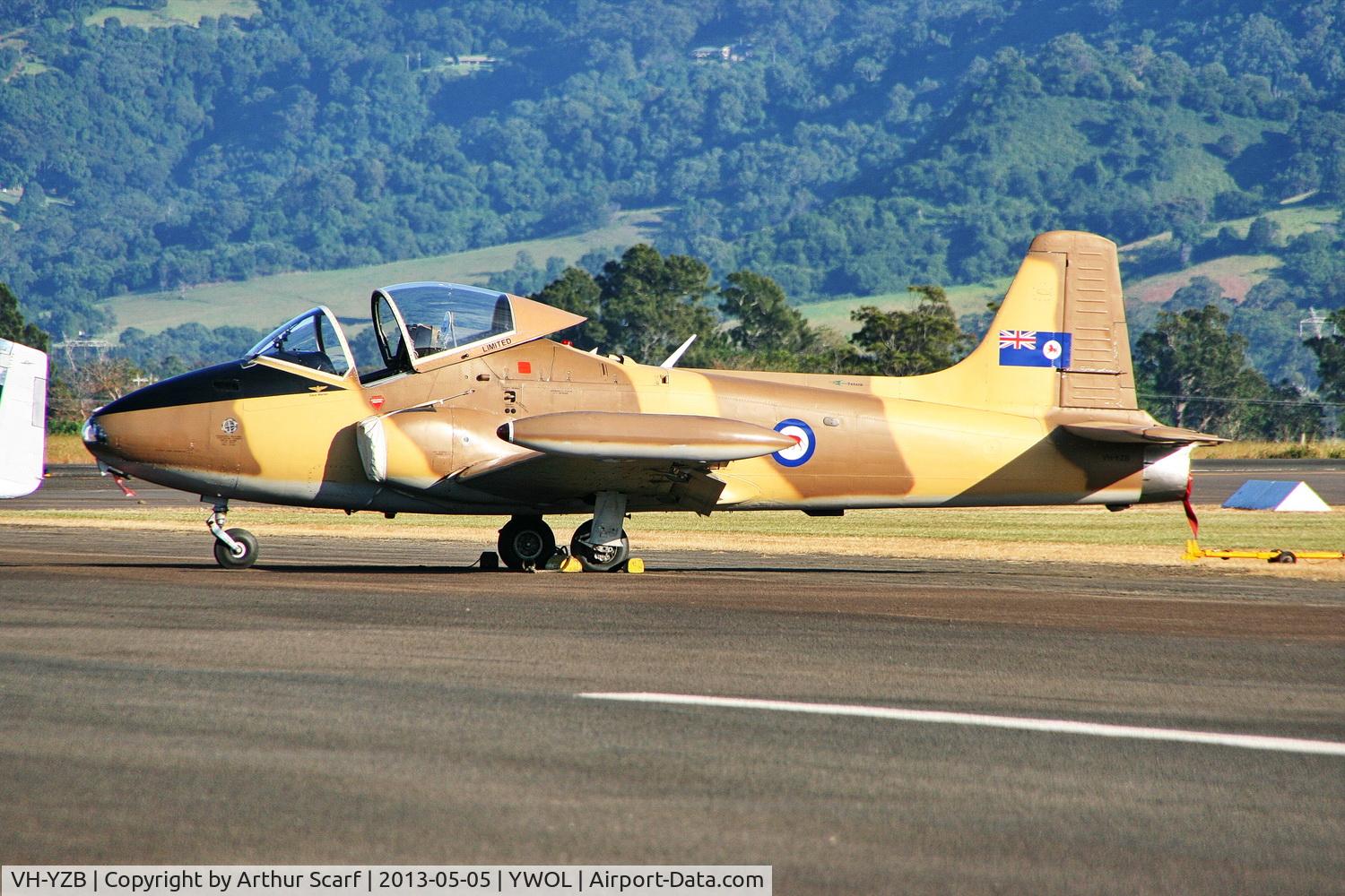 VH-YZB, 1975 BAC 84 Jet Provost T.5A C/N EEP/JP/1012, VH-YZB Albion Park NSW 2013 - Wings over Illawarra