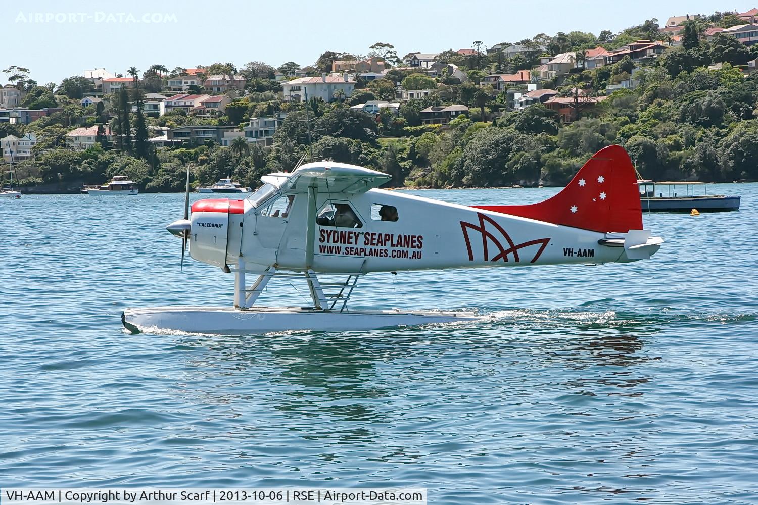 VH-AAM, 1961 De Havilland Canada DHC-2 Beaver Mk.I C/N 1492, VH-AAM Sydney Harbour Rose Bay 2013