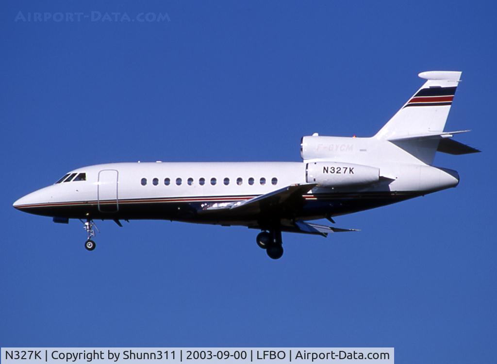 N327K, 2002 Dassault Falcon 900EX C/N 103, Landing rwy 33L... Dual registration with F-GYCM