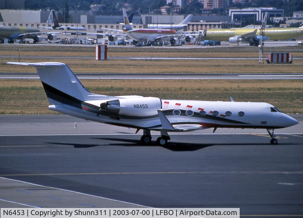 N6453, 1988 Gulfstream Aerospace Gulfstream IV C/N 1033, Parked at the General Aviation area...