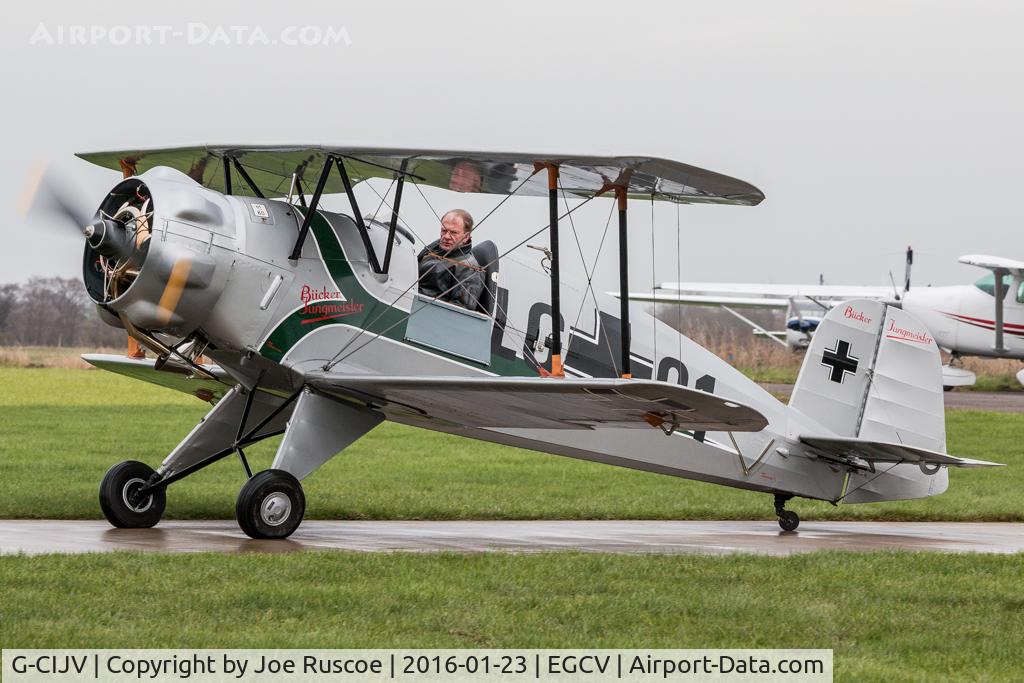 G-CIJV, 1940 CASA 1-133 Jungmeister C/N 35, G-CIJV at Sleap Airfield.