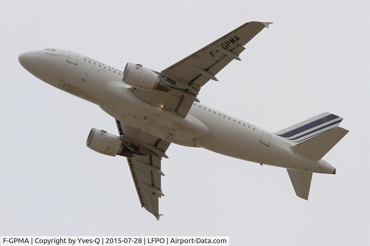 F-GPMA, 1998 Airbus A319-113 C/N 598, Airbus A319-113, Take off rwy 24, Paris-Orly airport (LFPO-ORY)