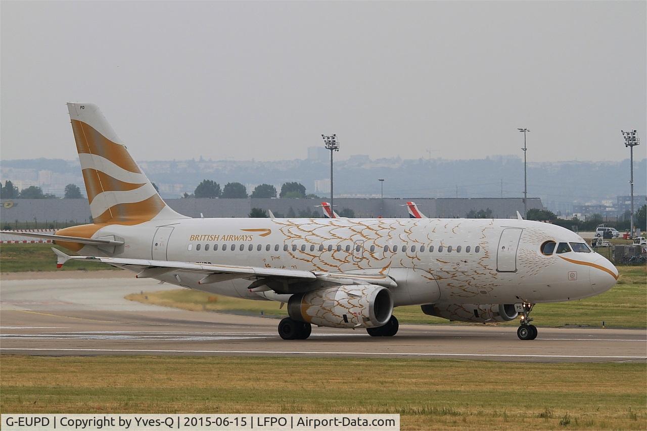 G-EUPD, 1999 Airbus A319-131 C/N 1142, Airbus A319-131, Ready to take off rwy 08, Paris-Orly airport (LFPO-ORY)