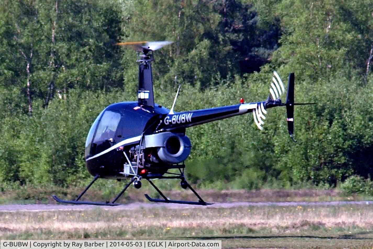 G-BUBW, 1992 Robinson R22 Beta C/N 2048, Robinson R-22 Beta [2048] Blackbushe~G 03/05/2014