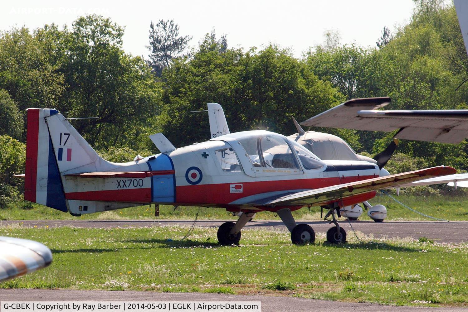 G-CBEK, 1975 Scottish Aviation Bulldog T.1 C/N BH120/349, Scottish Aviation SA.120 Bulldog T.1 [BH120/349] Blackbushe~G 04/05/2015