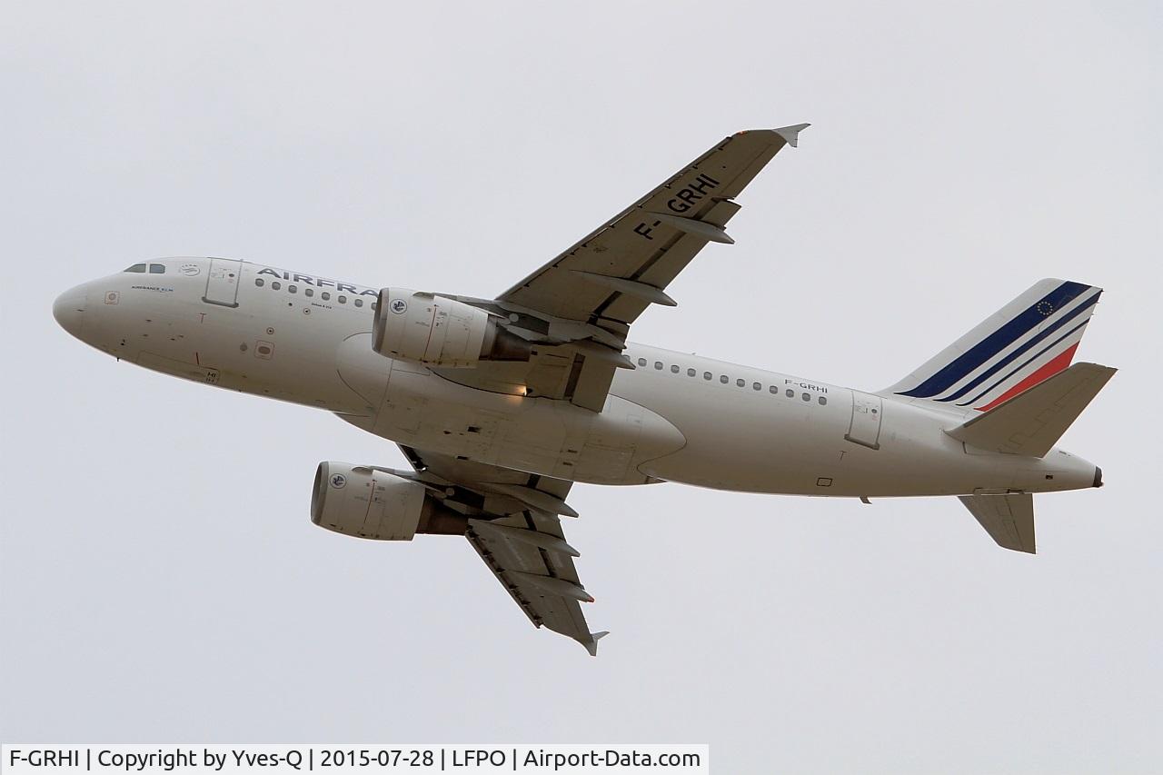 F-GRHI, 2000 Airbus A319-111 C/N 1169, Airbus A319-111, Take off rwy 24, Paris-Orly Airport (LFPO-ORY)