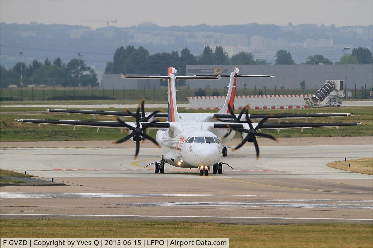 F-GVZD, 1996 ATR 42-500 C/N 530, ATR 42-500, Holding point rwy 08, Paris-Orly airport (LFPO-ORY)